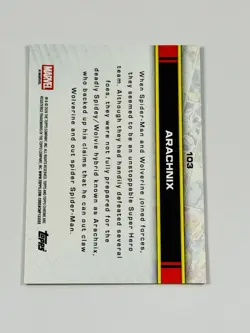 2026 Topps Chrome Marvel Gold Storm's Lightning 1st Arachnix 7/50 / Spider-Man - Image 2