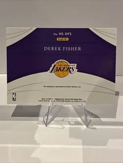 2018-19 Immaculate Collection - Heralded Auto Derek Fisher #HS-DFS /99 Lakers - Image 2