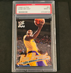 1996-97 Fleer Ultra Kobe Bryant Rookie Base #52 Lakers PSA 9 - Image 1