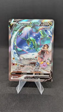 Rayquaza V 194/203 Alternate Art Full Art Card - NM Pokemon TCG Evolving Skies - Image 1