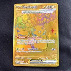 Pikachu ex 179/131 Hyper Rare Gold Prismatic Evolutions Pokemon Card NM - Image 1