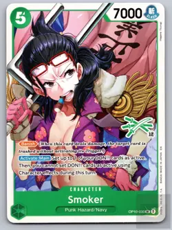 Smoker (Zoro Deck) OP10-030 Super Rare Learn Together Deck Set One Piece NM - Image 1