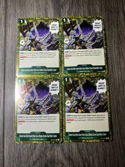 4x Demon Aura Nine Sword Style Asura Blades Drawn Dead OP12-037 One Piece - Image 1