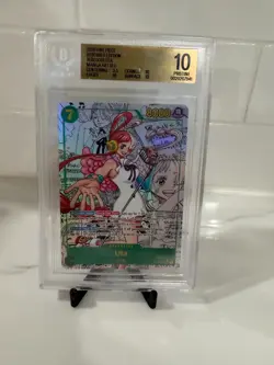 One Piece Card Game 🏴‍☠ EB03 - 061 UTA SEC "MANGA" ALT ART Graded BGS 10 EN - Image 1