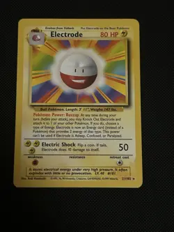 Pokemon TCG Electrode Base Set, 21/102, Regular Rare Non-Holo Card LP- Condition - Image 3