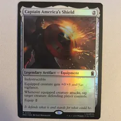 MTG Captain America's Shield Marvel Super Heroes (MSH) 0244 Foil - Image 1