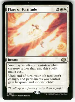 Flare of Fortitude 26 Rare Modern Horizons 3 Magic: The Gathering Foil Near Mint - Image 1