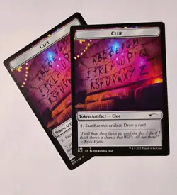 Clue Token Stranger Things x 2 MTG, SLD, Regular, NM - Image 1