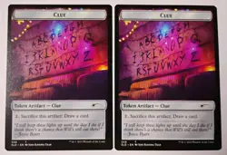 Clue Token Stranger Things x 2 MTG, SLD, Regular, NM - Image 2