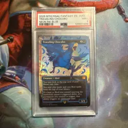 2025 MTG FINAL FANTASY COLORFUL CHOCOBOS-NEON INK BLUE TRAVELING CHOCOBO PSA 9 - Image 1