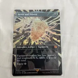 Aettir and Priwen Borderless 350 Foil NM MTG Final Fantasy 1x NM - Image 1