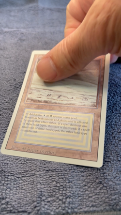 Magic the Gathering Tundra Dual Land Revised 3rd Edition #289 NM - Image 2