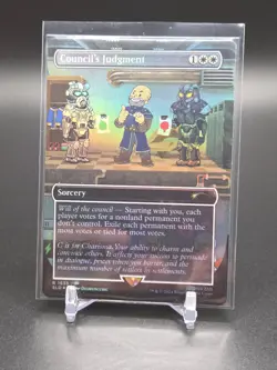 MTG Council's Judgment 1635 Secret Lair Drop (Fallout) **MISCUT** Foil Showcase - Image 1