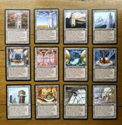 Urza's Tower, Urza's Power Plant, Urza's Mine full Tron land set Antiquities - Image 1