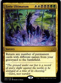 Eerie Ultimatum 184 Rare Ikoria: Lair of Behemoths Magic: The Gathering LP - Image 1