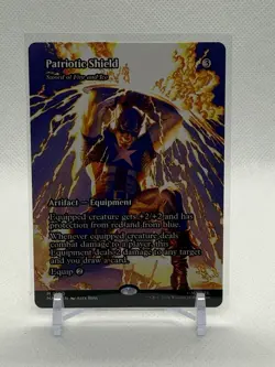Patriotic Shield #100 - Marvel Universe Eternal-Legal Borderless Non-Holo MTG - Image 1