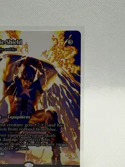 Patriotic Shield #100 - Marvel Universe Eternal-Legal Borderless Non-Holo MTG - Image 2