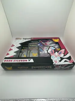 Pokemon TCG Celebrations Dark Sylveon V Collection Factory Sealed Box - Image 3