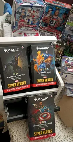 SEALED Three Marvel Commander Deck Magic The Gathering Super Heros - Image 2