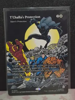 MTG T'Challa's Protection - Teferi's Protection (Borderless) REG Marvel Universe - Image 3