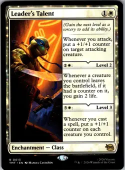 Mtg. Leader's Talent. Teenage Mutant Ninja Turtles. LP - Image 1