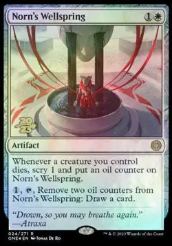 Norn's Wellspring [Phyrexia: All Will Be One Prerelease Promos] Magic MTG - Image 1