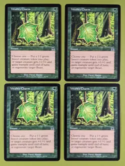 Vitality Charm x4 Onslaught 4x Playset Magic the Gathering MTG - Image 1
