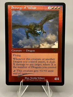 Scourge of Valkas (Retro Frame) MFP #2 MTG MagicFest Cards Foil - Image 1