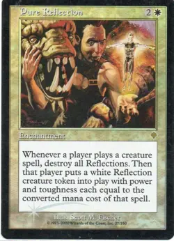 MTG: Invasion: Foil Pure Reflection: Lightly Played Condition - Image 1