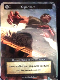 Sorcery: Contested Realm Gigantism Unique Magic Non-Foil Beta - Image 1