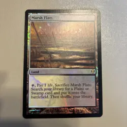 *FOIL* Marsh Flats - Zendikar - MTG Magic The Gathering - NM - Image 1