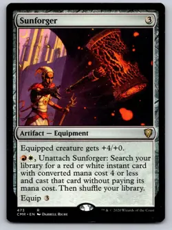 Sunforger 473 Rare Commander Legends Magic: The Gathering Moderately Played - Image 1