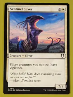 Sentinel Sliver x1 Commander Masters 1x Magic the Gathering MTG - Image 1