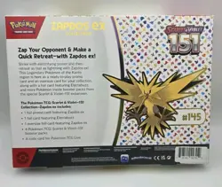 Pokemon TCG Sealed Scarlet & Violet 151 Zapdos EX Collection - Image 2