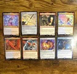 Mtg Marvel lot 8 cards Quicksilver Scarlet Witch Thor War Machine Ant-Man - Image 1