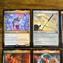 Mtg Marvel lot 8 cards Quicksilver Scarlet Witch Thor War Machine Ant-Man - Image 3