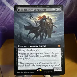 Bloodthirsty Conqueror (Extended Art) MTG Foundations Regular 460 - Eng NM - Image 1