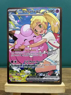 Pokemon Lillie's Clefairy ex 280/217 SIR Ascended Heroes - NM - Image 1