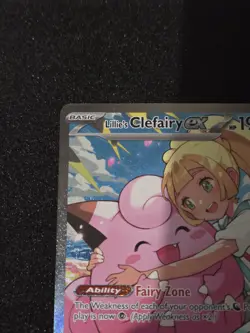 Lillie's Clefairy EX 280/217 SIR Ascended Heroes Pokemon TCG Near Mint - Image 2