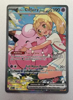Lillie's Clefairy EX 280/217 SIR Ascended Heroes Pokemon TCG Near Mint - Image 1
