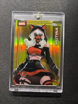 2026 Topps Chrome Marvel Comics Mutina 1st Appearance Gold Refractor SP /50 - Image 1