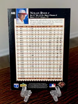 1995 Upper Deck Electric Diamond SP #448 Nolan Ryan TRIBUTE HOF GOAT - Image 2