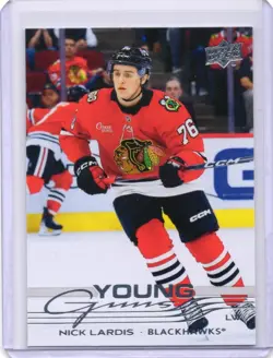 2025-26 Upper Deck Extended Series Nick Lardis Young Guns # 731 - Blackhawks - Image 1