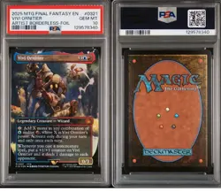 2025 MTG FINAL FANTASY ARTIST BORDERLESS-FOIL #0321 VIVI ORNITIER PSA 10 - Image 1