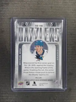 2025-2026 Upper Deck Extended Series - Michael Misa Blue Dazzler - Image 2
