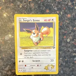Wizards of the Coast Pokemon TCG Lt. Surge's Eevee 51/132 Gym Heroes - Image 1