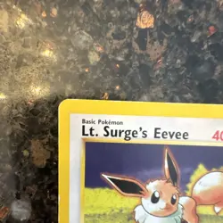 Wizards of the Coast Pokemon TCG Lt. Surge's Eevee 51/132 Gym Heroes - Image 2