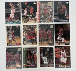 Lot of 12 Various Upper Deck Topps Michael Jordan 1990's Basketball Cards - Image 3
