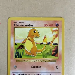 Charmander Shadowless 46/102 Base Set WOTC Pokemon Card - LP - Image 2
