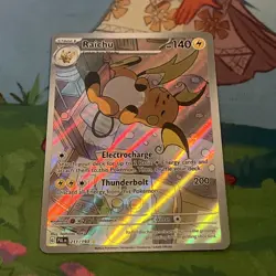 Pokemon TCG Paldea Evolved Raichu Illustration Rare 211/193 - Image 1